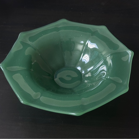 Lancaster Imperial Jadeite Green Pedestal Console Bowl - Picture 1 of 10